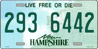NH license plate 2936442