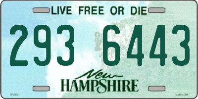 NH license plate 2936443