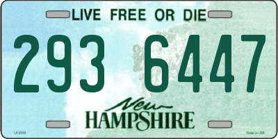 NH license plate 2936447