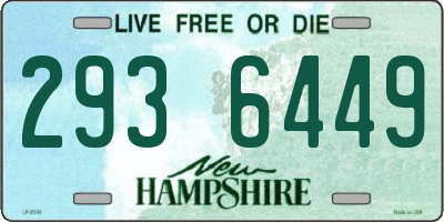 NH license plate 2936449
