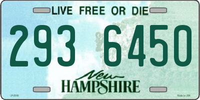 NH license plate 2936450