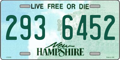 NH license plate 2936452