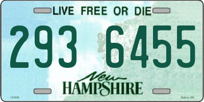 NH license plate 2936455