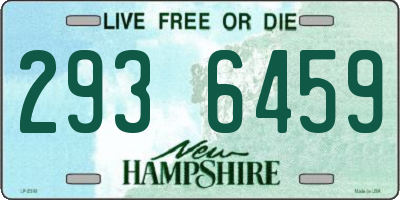 NH license plate 2936459