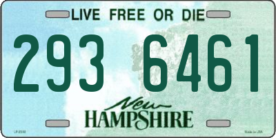 NH license plate 2936461