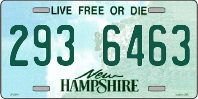 NH license plate 2936463