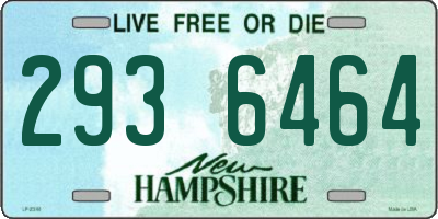 NH license plate 2936464