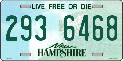 NH license plate 2936468