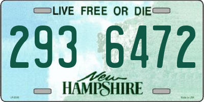 NH license plate 2936472