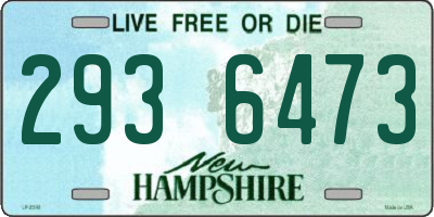 NH license plate 2936473