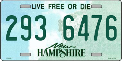 NH license plate 2936476