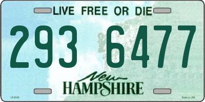 NH license plate 2936477
