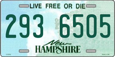 NH license plate 2936505
