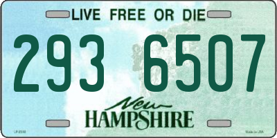 NH license plate 2936507