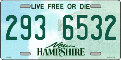 NH license plate 2936532