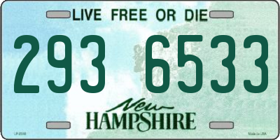 NH license plate 2936533