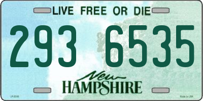 NH license plate 2936535