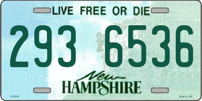 NH license plate 2936536