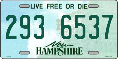 NH license plate 2936537