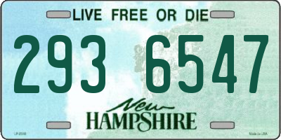 NH license plate 2936547
