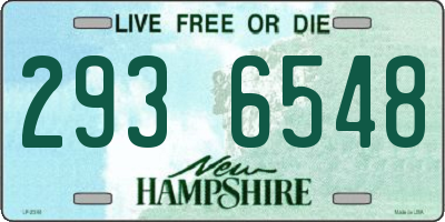 NH license plate 2936548
