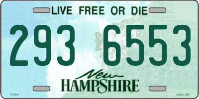 NH license plate 2936553