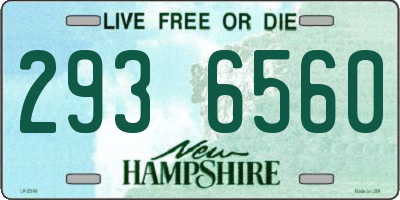 NH license plate 2936560