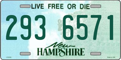 NH license plate 2936571