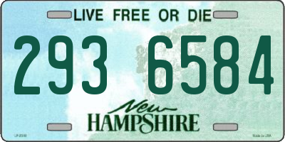 NH license plate 2936584