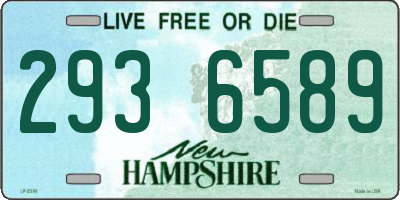 NH license plate 2936589