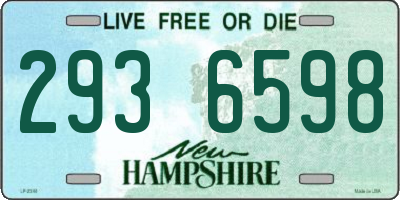NH license plate 2936598