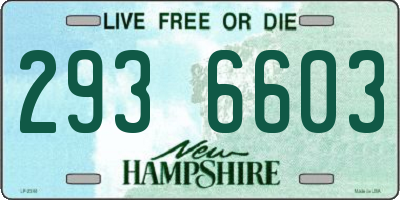 NH license plate 2936603