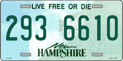 NH license plate 2936610