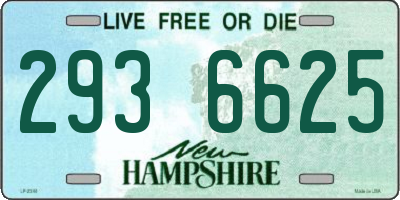 NH license plate 2936625