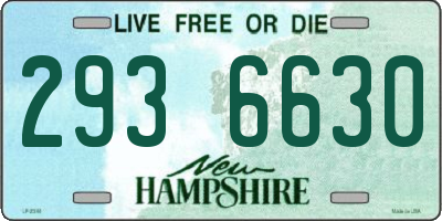 NH license plate 2936630