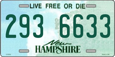 NH license plate 2936633