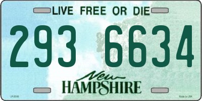 NH license plate 2936634