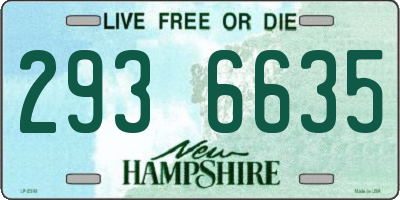 NH license plate 2936635