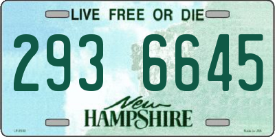 NH license plate 2936645