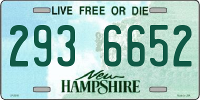 NH license plate 2936652