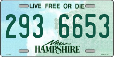 NH license plate 2936653