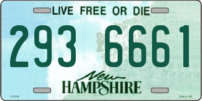 NH license plate 2936661