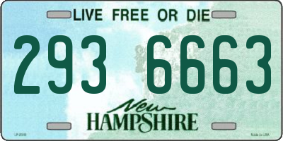 NH license plate 2936663