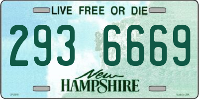 NH license plate 2936669