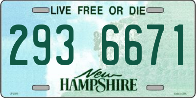 NH license plate 2936671