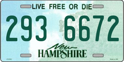 NH license plate 2936672