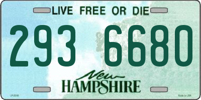 NH license plate 2936680