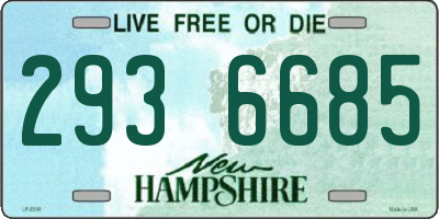 NH license plate 2936685