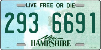 NH license plate 2936691