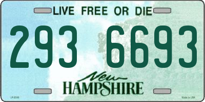 NH license plate 2936693